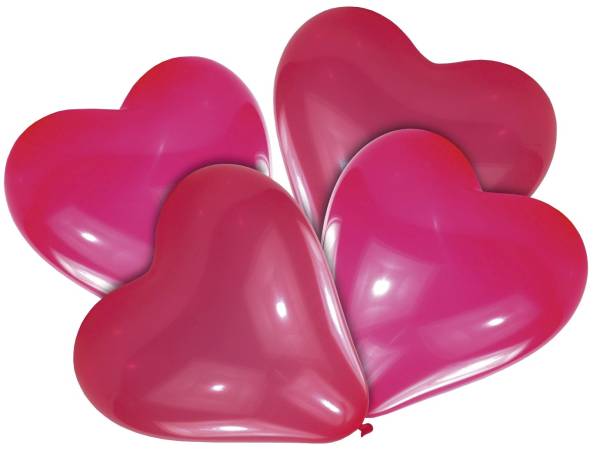 Luftballon Herz Riesen D30cm 439 4ST