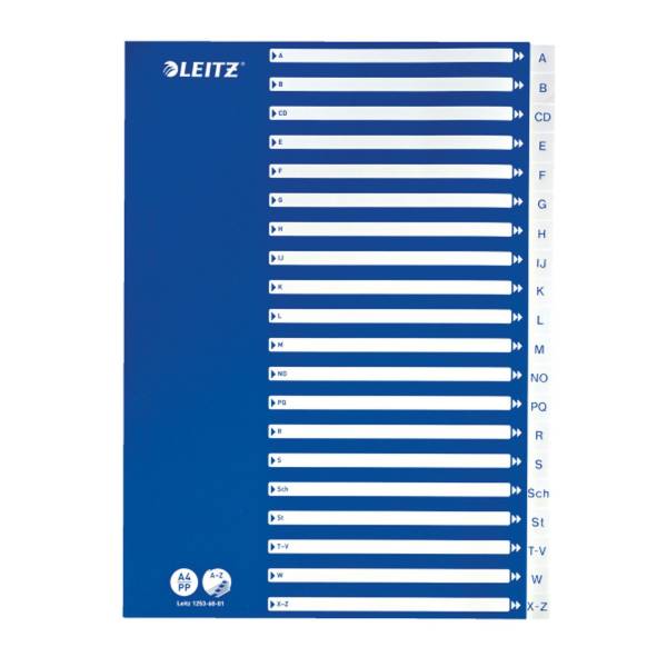 Register A4 A Z weiß