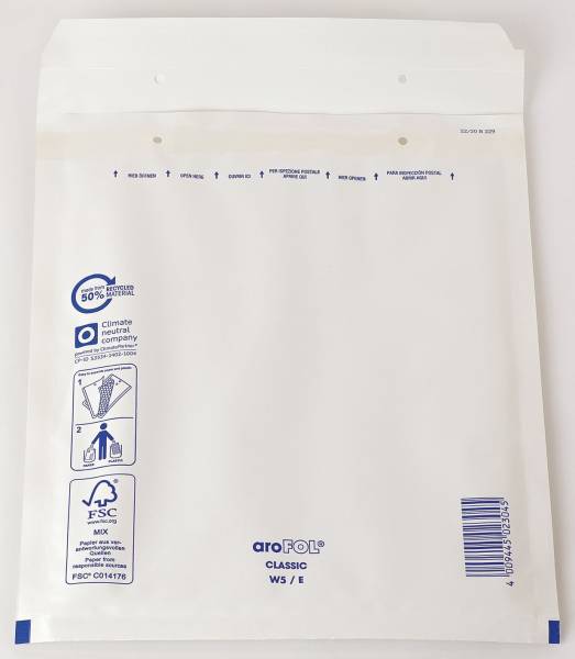 Luftpolstertaschen Nr 5, 220x265 mm, weiß, 10 Stück