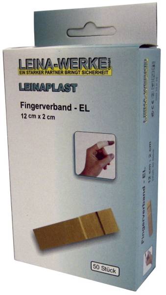 Fingerverband 50 Stück lose, 12 cm x 2 cm elastisch