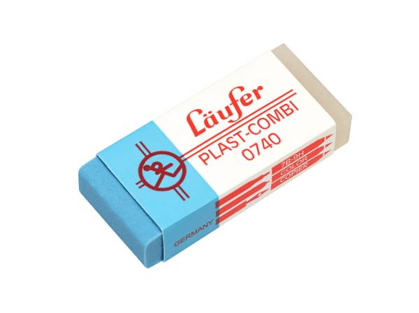 Radierer Plast COMBI 46x20x9mm