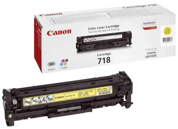 CANON Lasertoner EP-718 yellow 2659B002/2659B014