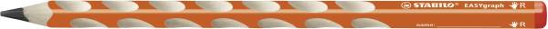 Dreikant Bleistift EASYgraph B, orange, Rechts