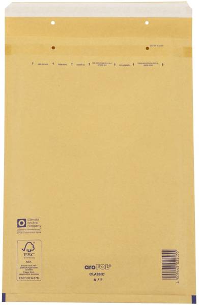 AROFOL Luftpolstertasche 100ST 240x350 braun 6/F 2FVAF000006