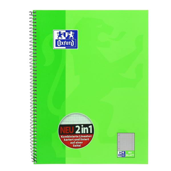 Collegeblock Lin 55 DUO A4+, 80 Blatt, 90 g qm, 4 fach Lochung