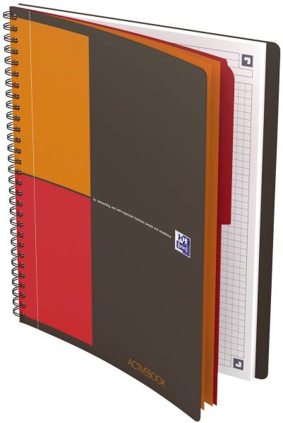 Activebook Connect Collegeblock, B5, kariert, 80 Blatt, Softcover, 4 Eckmarkierungen zum scannen