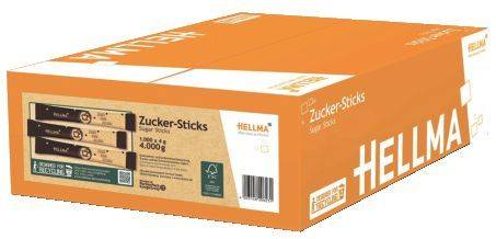 HELLMA Zuckerstick 1000x4g schwarz/weiß 60120623