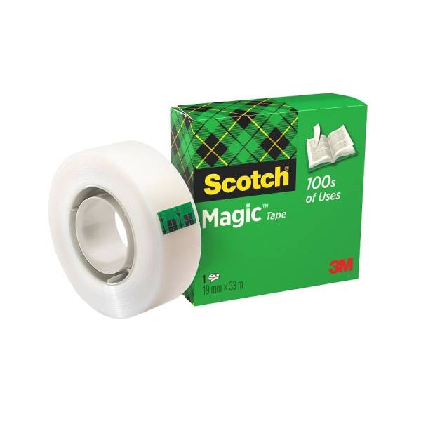 Klebeband Magic 810, Zellulose Acetat, unsichtbar, beschriftbar, 33 m x 19 mm