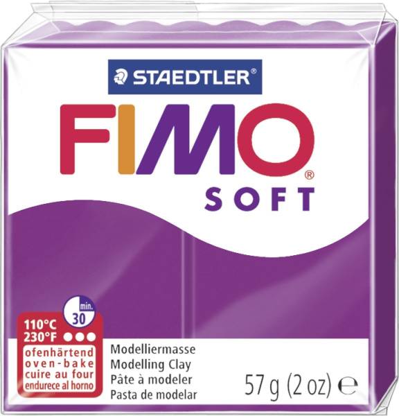 Modelliermasse soft 56 g, purpur®