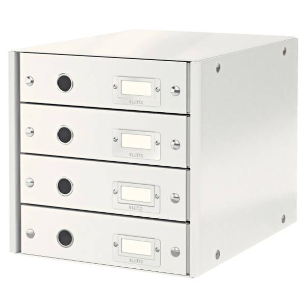 Schubladenbox 4 Laden weiß