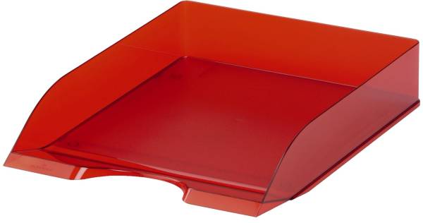 Briefablageschale BASIC A4 bis C4, transluzent rot