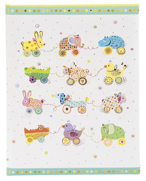 TURNOWSKY Babytagebuch Animals on Wheels 11632 23x25cm