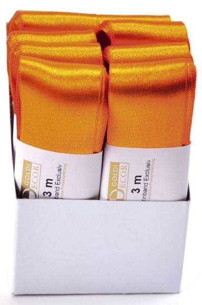 Doppelsatinband 40 mm x 3 m, orange