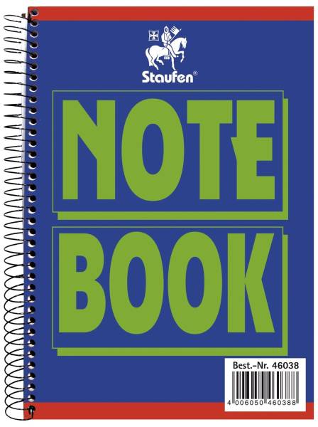 STAUFEN Collegblock A6 160BL kariert 734046038 chlorfrei Notebook