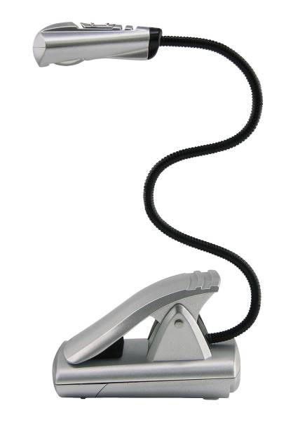 WEDO Leselampe m.Clip+Blatt silber 2541054 LED
