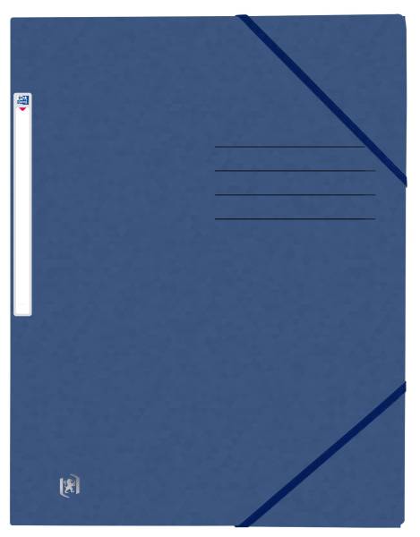 OXFORD Eckspanner A4 Karton dunkelbau 400116325 Top File+