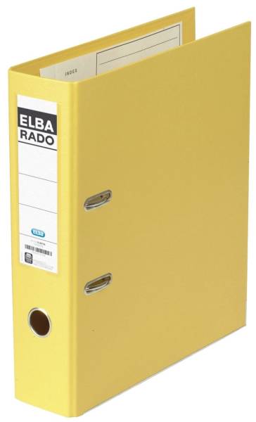 Ordner rado plast PVC PVC A4, 80 mm, gelb