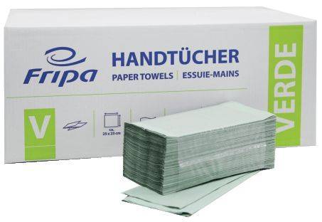 FRIPA Falthandtuch 1-l.5000ST grün 4021101 Verde
