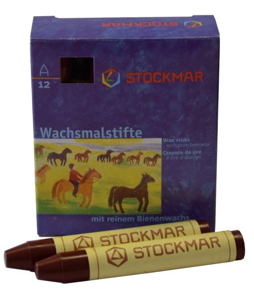 STOCKMAR Wachsmalkreiden rotbraun SC=12 Stück 330-13