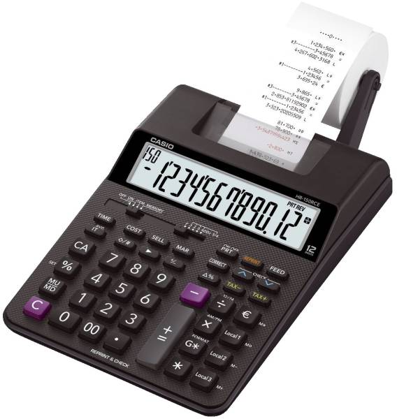 CASIO Tischrechner 12-stellig HR-150RCE druckend