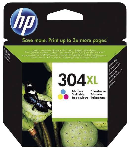 HP Inkjetpatrone Nr.304XL 3-färbig N9K07AE