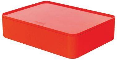 SMART ORGANIZER ALLISON Utensilienbox mit Innenschale und Deckel rot