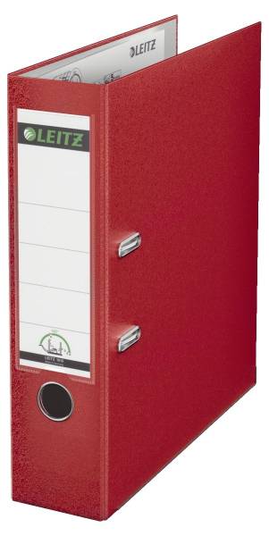 LEITZ Ordner Plastik A4 8cm rot 1010-50-25 180° Mechanik