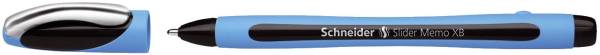 Kugelschreiber Slider Memo XB 0,7 mm, schwarz (dokumentenecht)