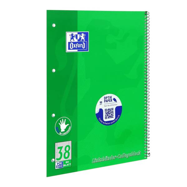 Collegeblock Lin 38 A4+, 80 Blatt, 90 g qm, 4 fach Lochung