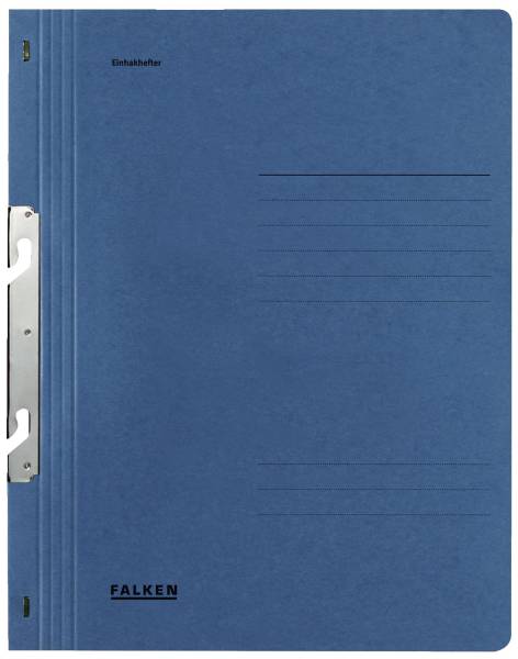 Einhakhefter A4 1 1 Vorderdeckel kfm Heftung, blau, Manilakarton, 250 g qm