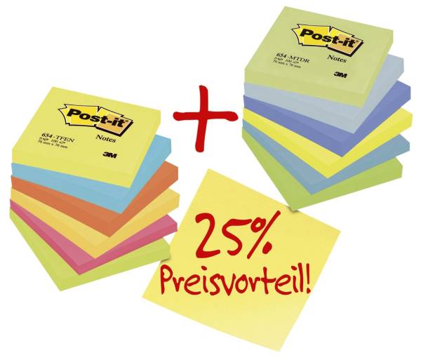 Notes Promotionpack 12 er Pack (mit 6 x Energy Farben + 6 x Dream Farben)