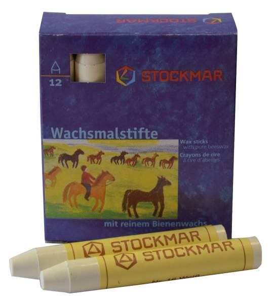 STOCKMAR Wachsmalkreiden weiß SC=12 Stück 330-16