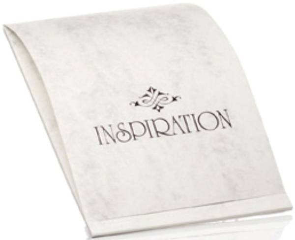 Briefblock Inspiration A4, 40 Blatt, grau marmora