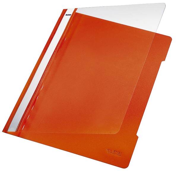 4191 Schnellhefter A4, langes Beschriftungsfeld, PVC, orange