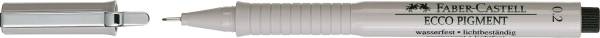 FABER CASTELL Pigmentliner Ecco 0.2mm schwarz 166299