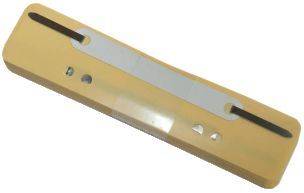 Q-CONNECT Heftstreifen PP 34x150mm 25ST gelb 2012500210 Plastikdeckleiste