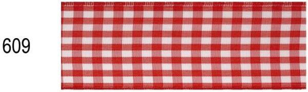 Zierb.Draht Karo rot/weiß 19 4020-609 40 mm 20 m