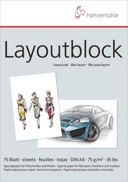 HAHNEMÜHLE Layoutblock A4 75BL 75g 10625040