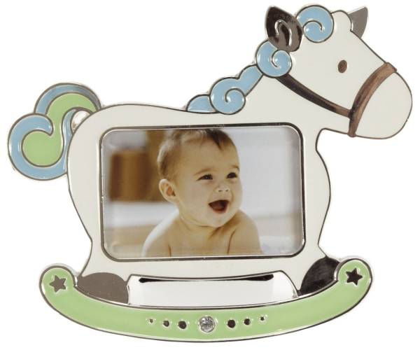 GOLDBUCH Fotorahmen Baby Pferd blau 960190