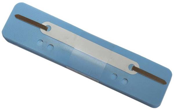 Q-CONNECT Heftstreifen PP 34x150mm 25ST hellblau 2012500510 Plastikdeckleiste