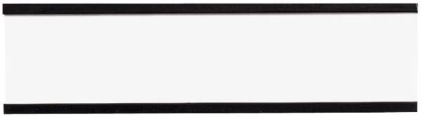 Magnetschild mit C Profil 75 x 20 mm, 10 Stück, braun