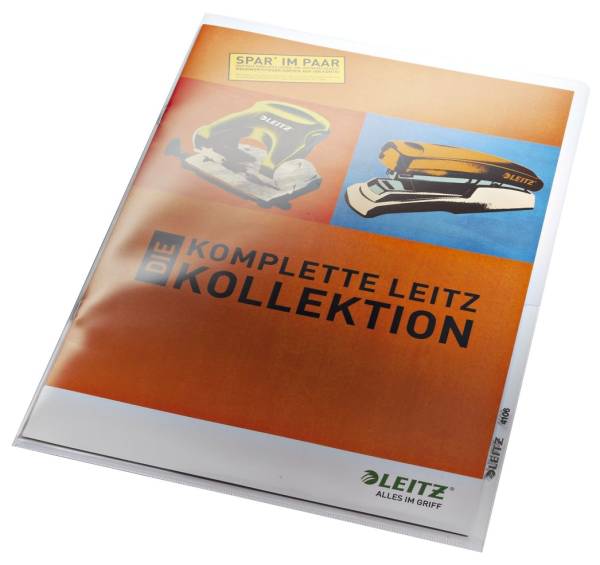 4106 Sichthülle Premium, A4, PVC Hartfolie, dokumentenecht, glasklar