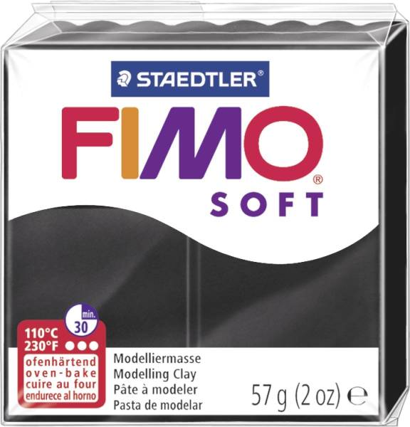 Modelliermasse soft 56 g, schwarz®