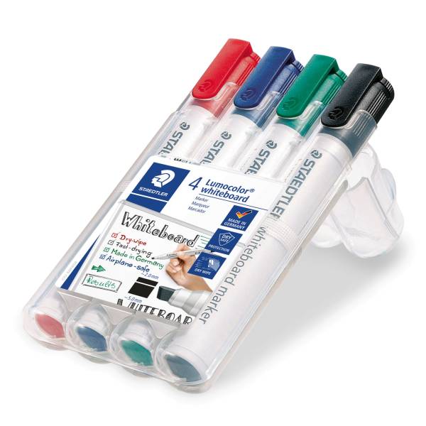 STAEDTLER Whiteboardmarker Lumocolor 4St 351 B WP4 Keilspitze