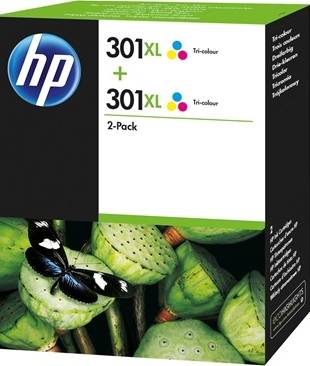 Original Druckkopfpatrone color High Capacity Doppelpack (D8J46AE,301XL,301XLC,301XLCOLOR,NO301XL,NO