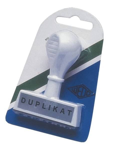 Stempel Text Duplikat Abdruck 45 mm