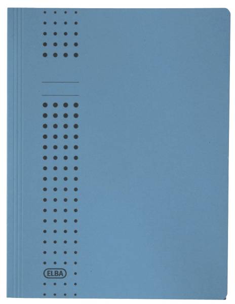 Sammelmappe chic, Karton (RC), 320 g qm, A4, 10 mm, blau