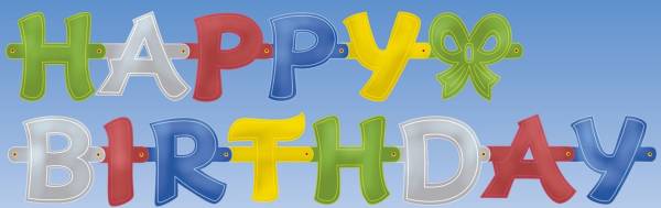 RIETHMÜLLER Partykette Happy Birthday 1722