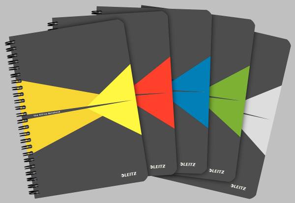 Collegeblock Office Card A5 liniert sort