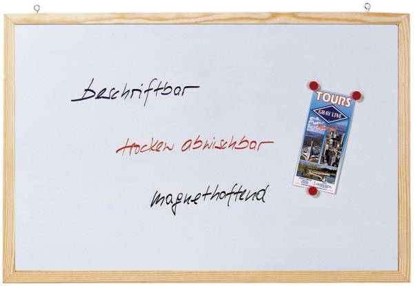 Magnetische Schreibtafel Memoboard, Wandbefestigung, 60 x 40 cm